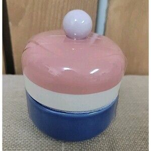 NEW Bath Canister Opalhouse Designed with Jungalow Stoneware Jar 5" x 4"